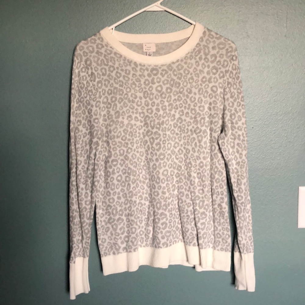 Cheetah print sweater